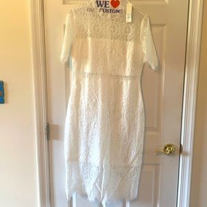 Francescas white lace dress brand new